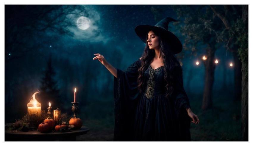 Witch Halloween Night Laptop Wallpaper