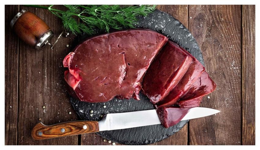 Liver Slice Raw Food