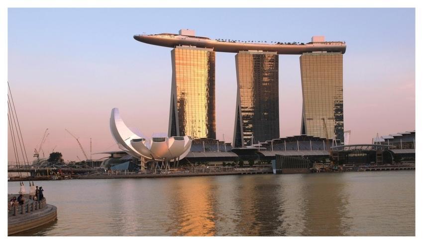 Singapore Marina Bay Sands Skyscraper Cityscape