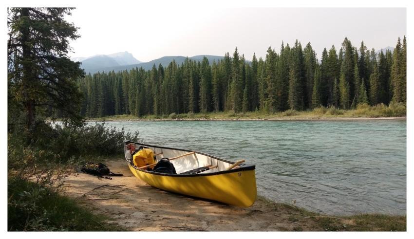 River Canoe Mountains Canoeing