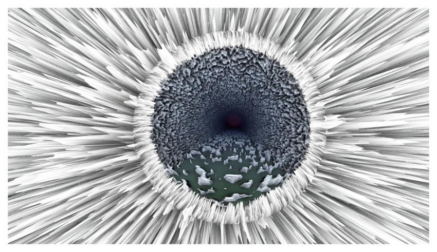 Digital Art 3D Modeling Abstract Art Gray Abstract