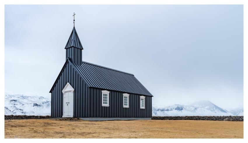 Church Iceland Black Church Chapel