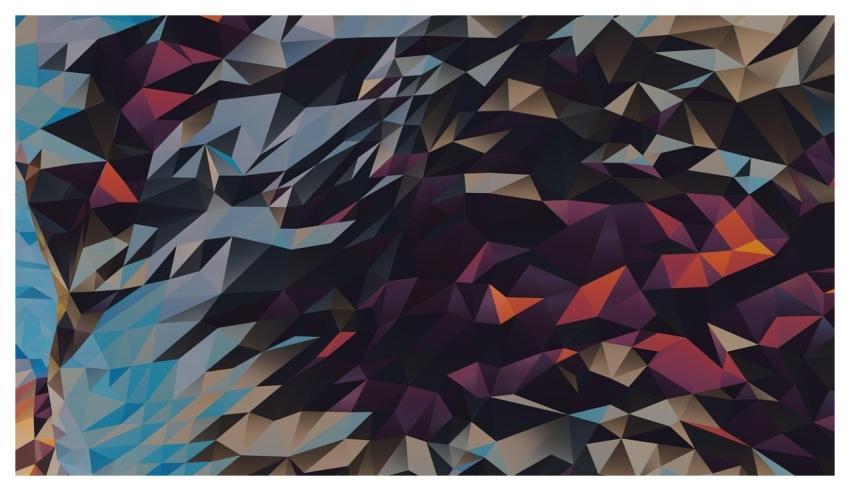 Low Poly Wallpaper Background Cgi