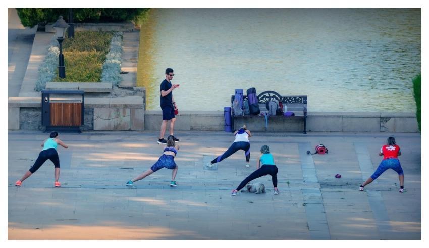 People Exercising Recreation Women
