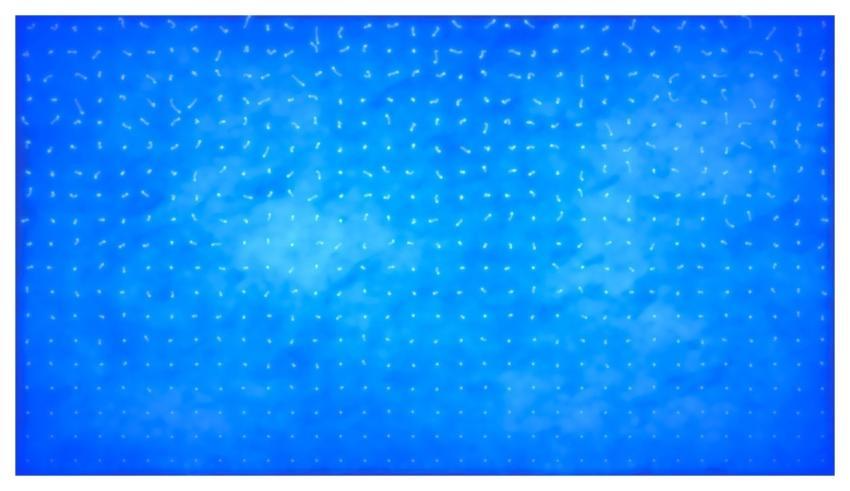 Abstract Dots Grid Blue