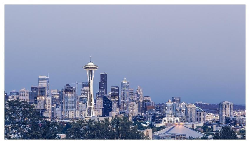 Buildings Seattle Space Needle Skyline