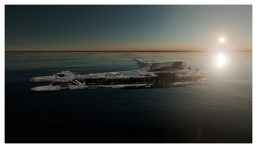 Spaceship Sea Planet Nature