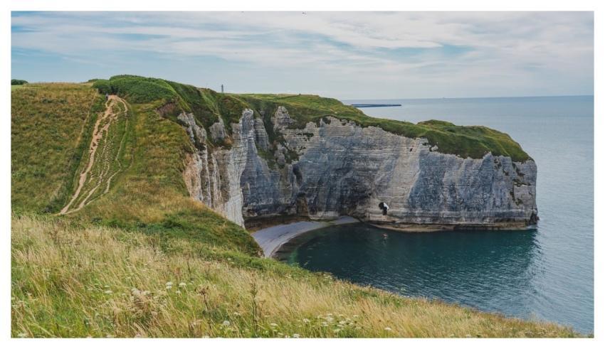 Coast Etretat Alabaster Coast Rock