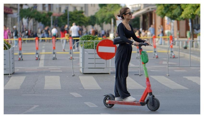 Girl Scooter Casual Outdoors