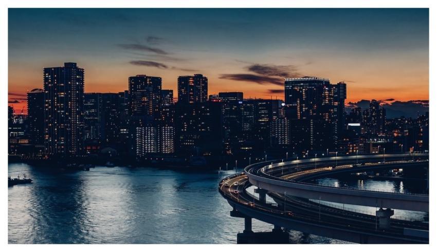 City Bridge Evening Twilight