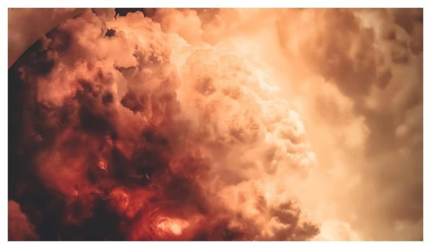 Volcano Mountain Fire Smoke