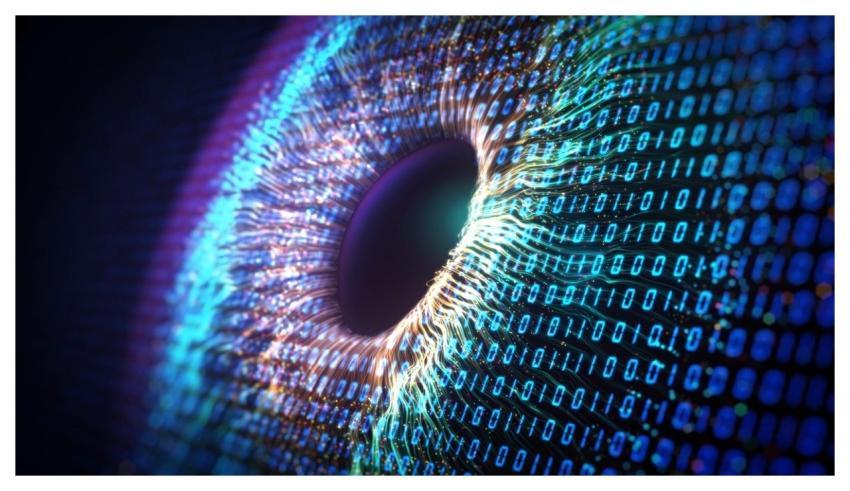 Line Eye Particle Abstract