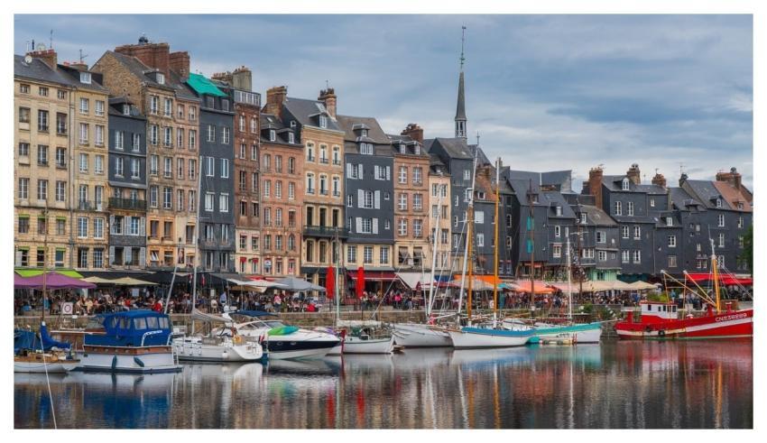 Honfleur Port Old Port Boats