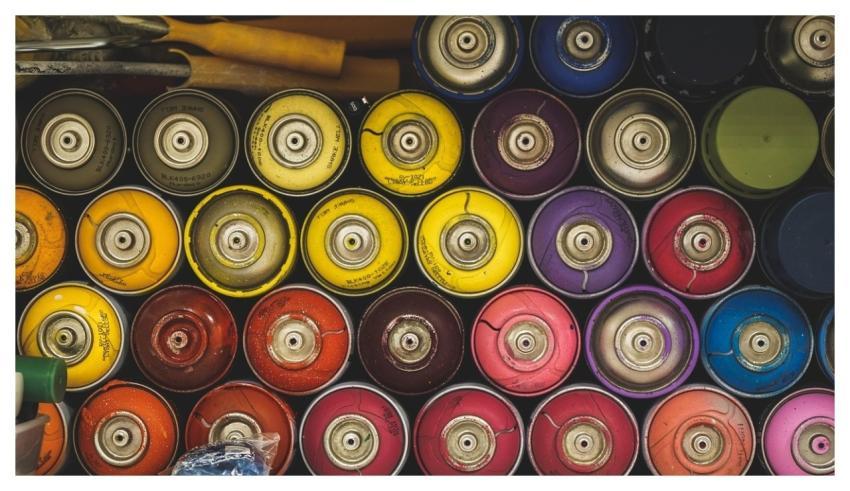 Paints Color Cylinders Spray Cans Graffiti