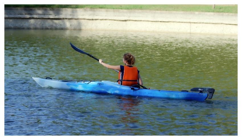 Girl Kayak Rowing Teenager
