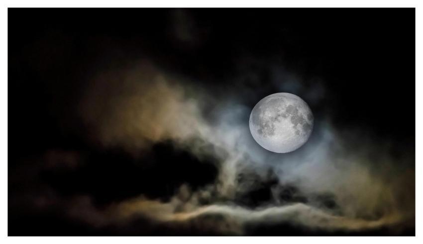 Full Moon Night Sky Space