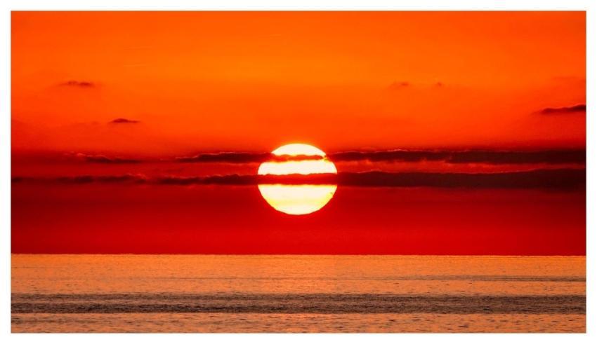 Sunset Sea Ocean Horizon