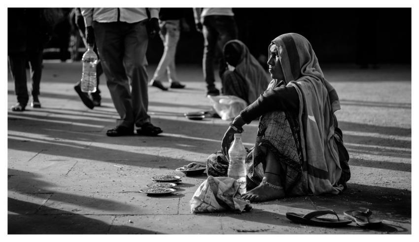 Street Beggar Woman Homeless