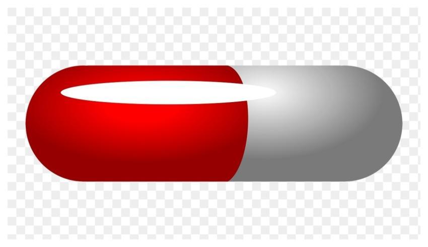 Medicine capsule png sticker, health