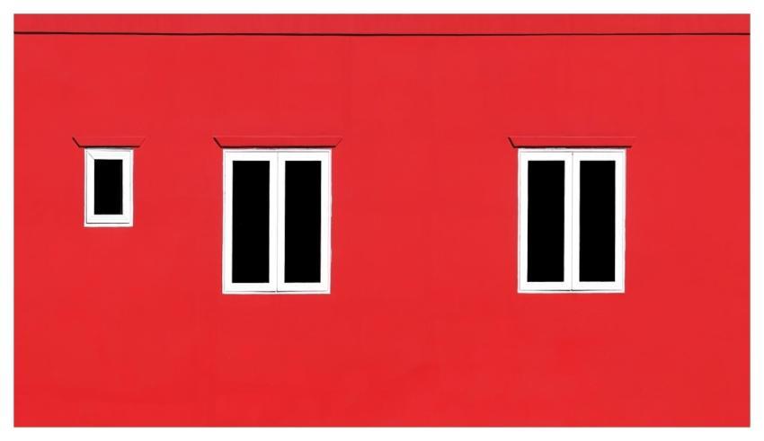 Red Windows Architecture Geometry