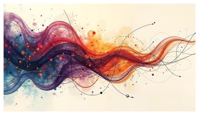 Abstract Wave Art Design