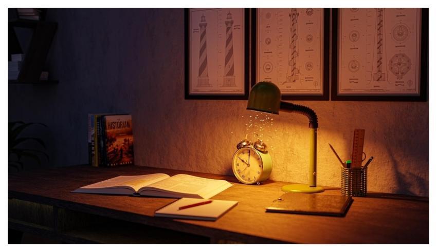 Reading Desk Room Dark Read