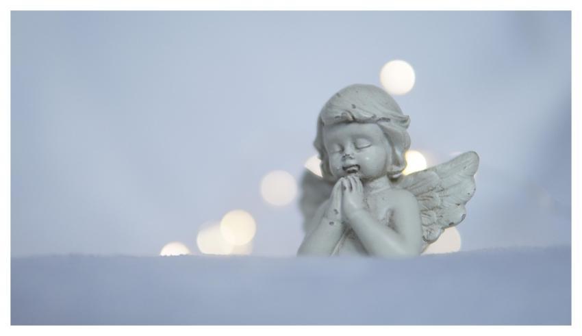 Christmas Angel Figure Happy Holidays