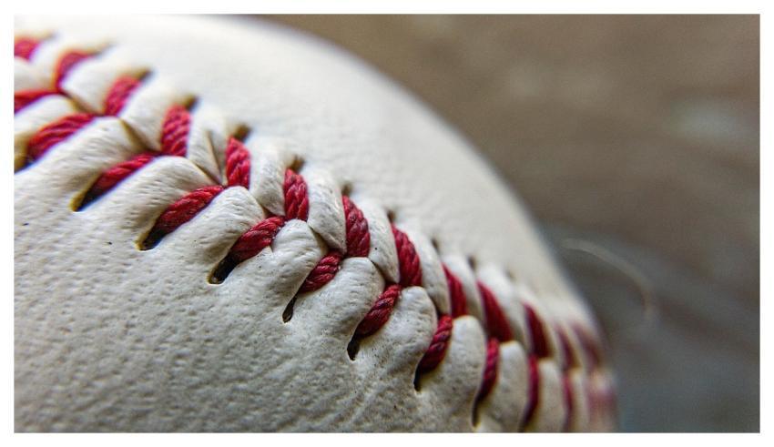 Ball Baseball Red Stitches Sports Equipment