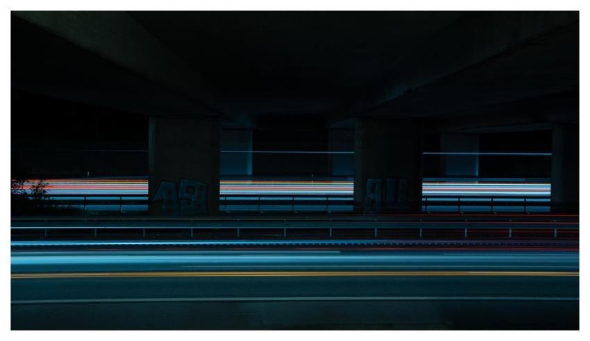 Long Exposure Light Trails Car Speed