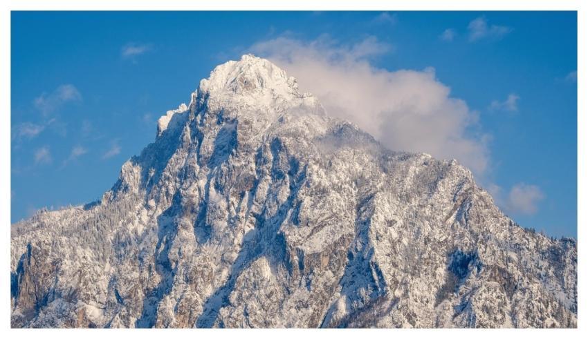 Mountain Peak Clouds Landscape