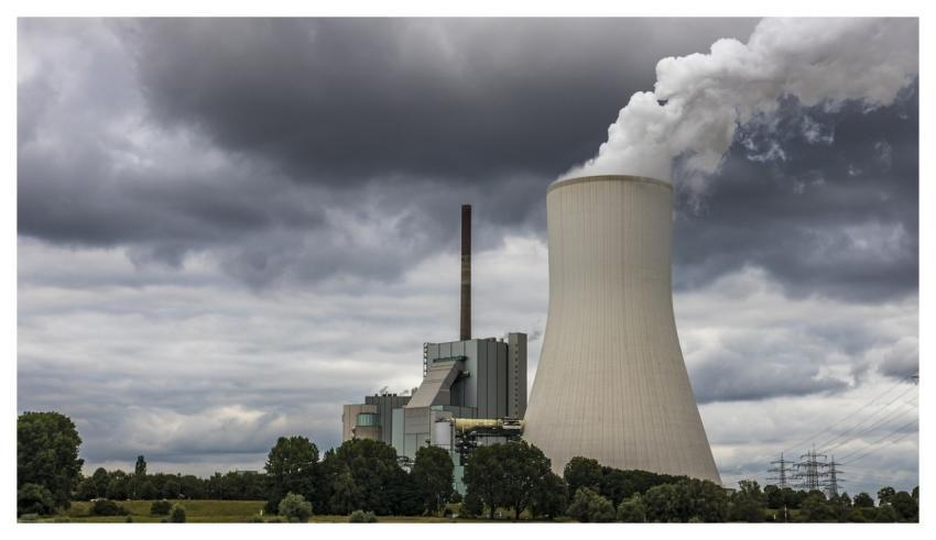 Power Plant Cooling Tower Nature Coal-Fired Power