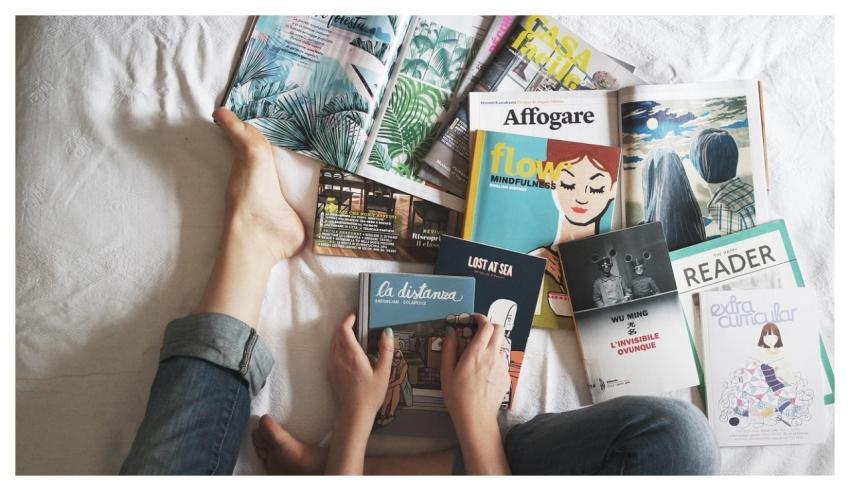 Reading Books Magazine Study