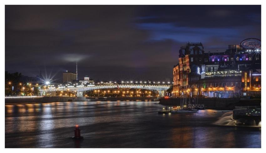 Moscow Night River City