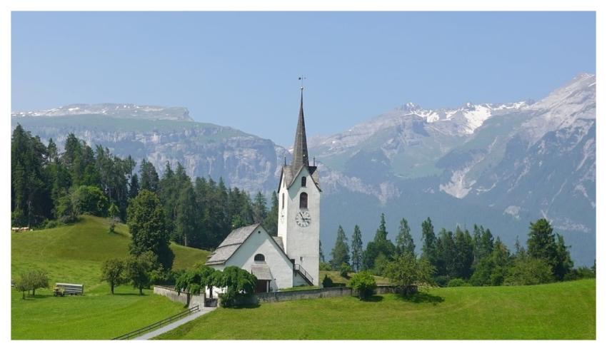 Church Mountain Panorama Religion Sacred Architect