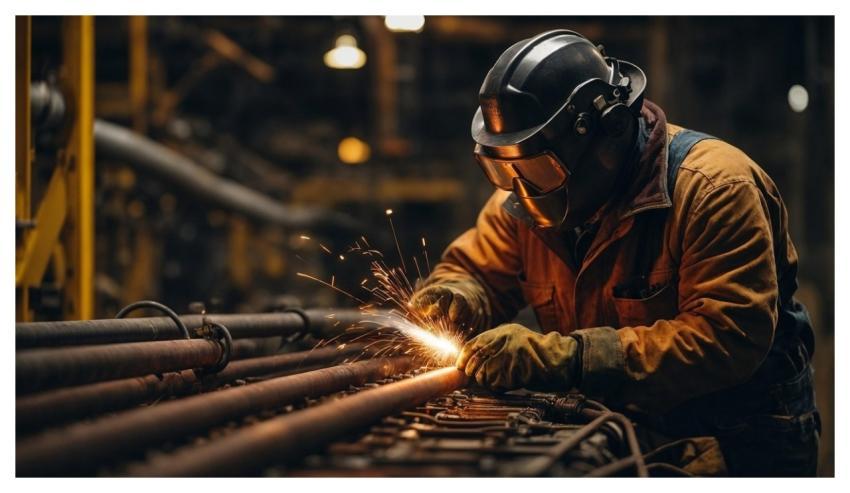 Metal Welding Industry Worker