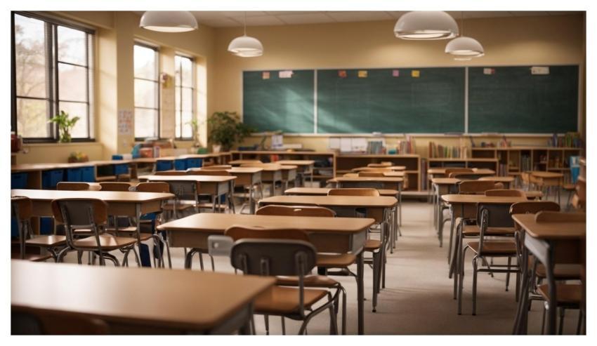 Classroom School Chairs Blackboards