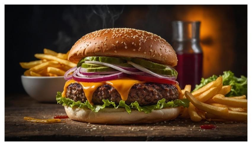 Cheeseburger Hamburger Food Snack