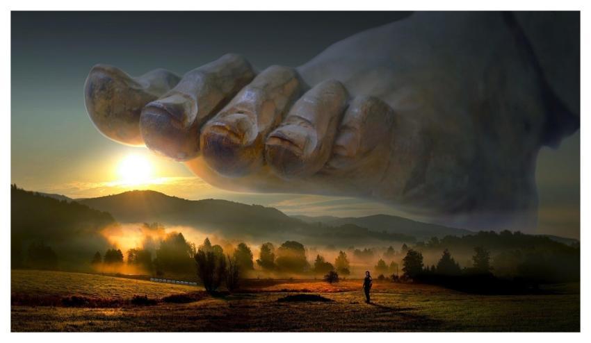 Fantasy Surreal God Foot