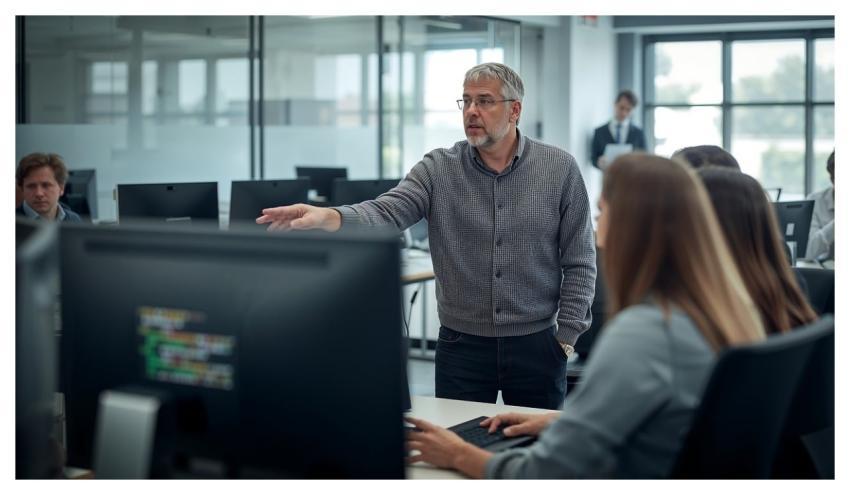 Office Computer Collaboration Teamwork