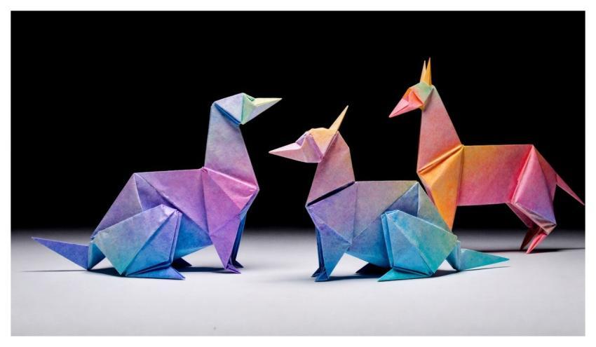 Origami Papercraft Pastel Geometric