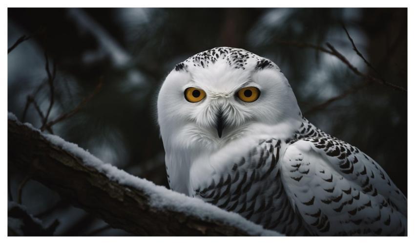 Ai Generated Owl Snowy Owl Beak