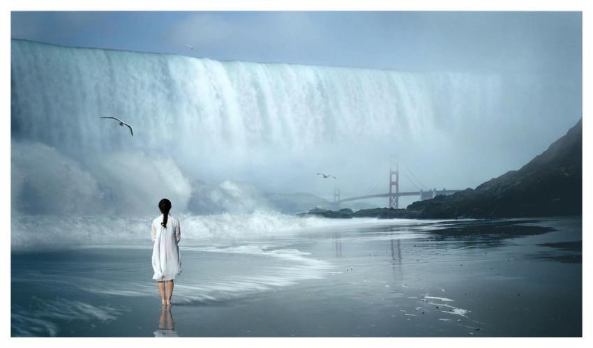 Waterfall Wave Fantastic Woman