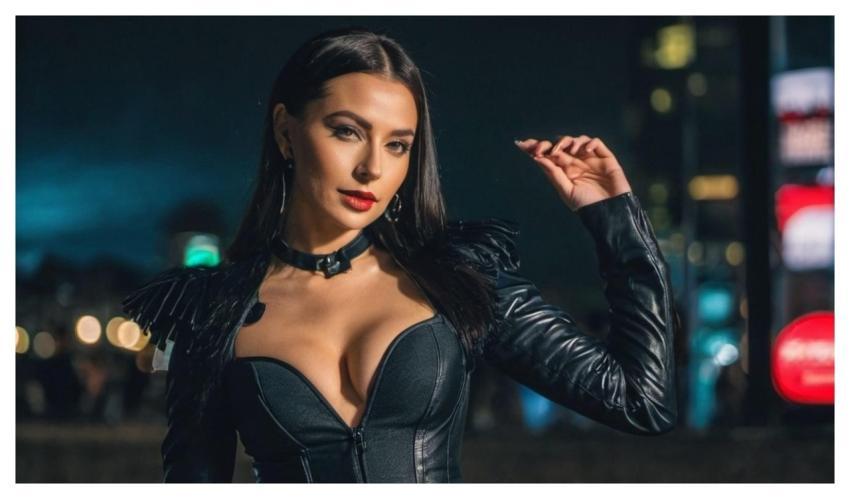 Ai Generated Woman Fashion Leather