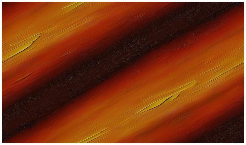 Close-up of a vibrant abstract painting with warm