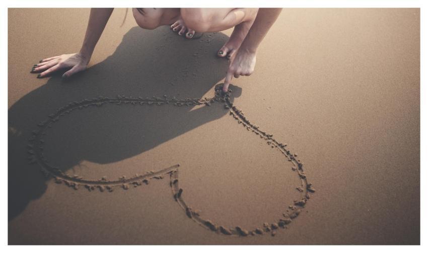 Heart Nature Beach Calm