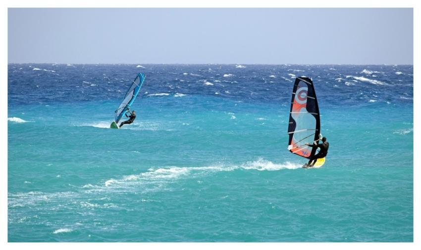 Windsurfing Windsurfers Sea Sport