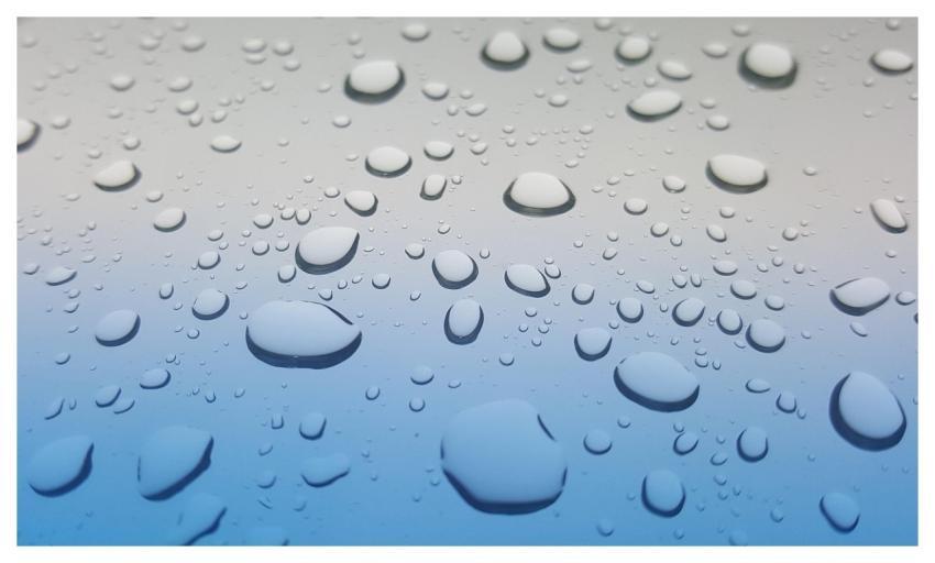 Rain Drops Surface Wet Water Droplets