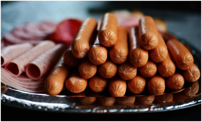 Delicious assortment of hot dogs and sliced meats
