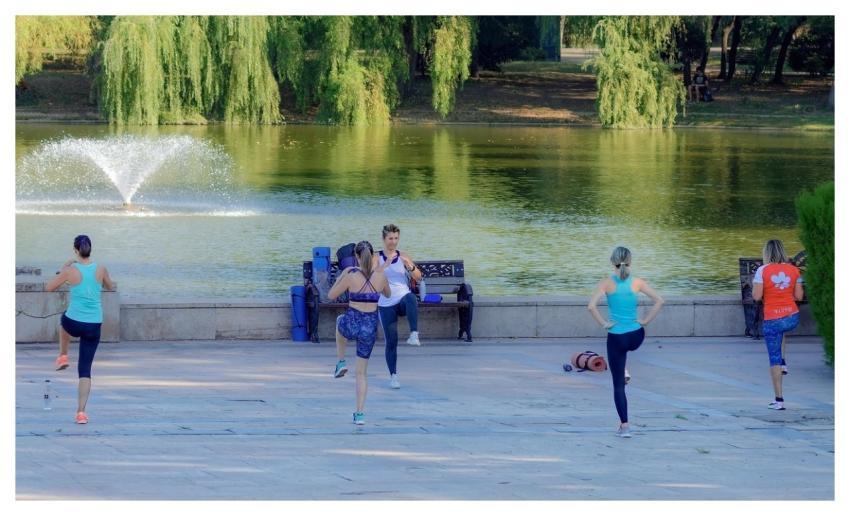 People Exercising Recreation Girls