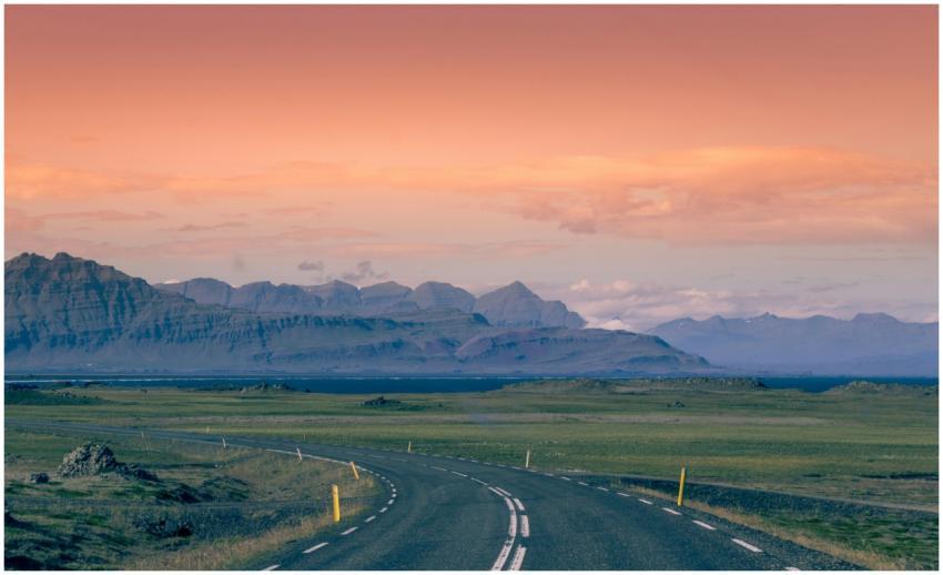 A captivating view of an open road leading through